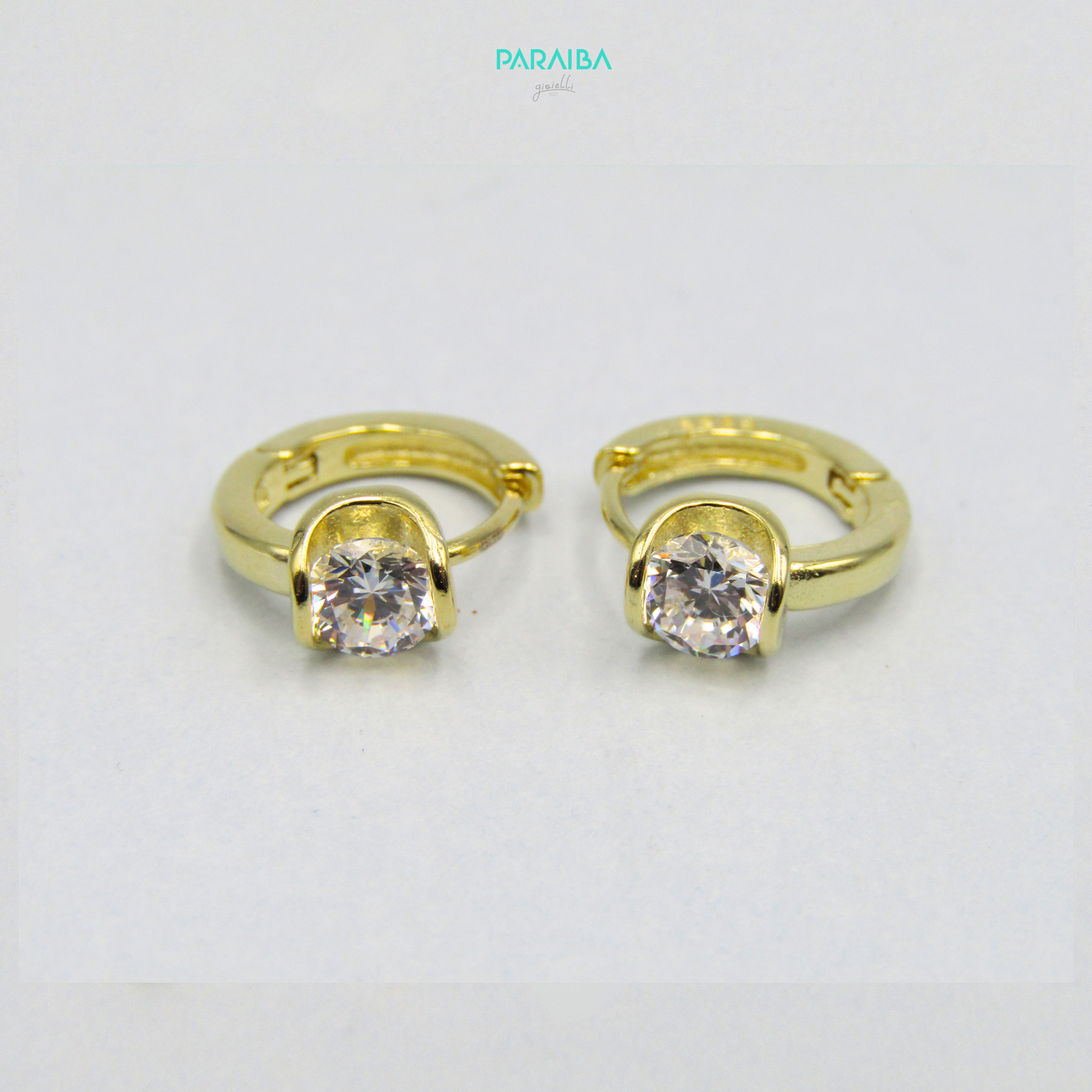 Large light point snap earring