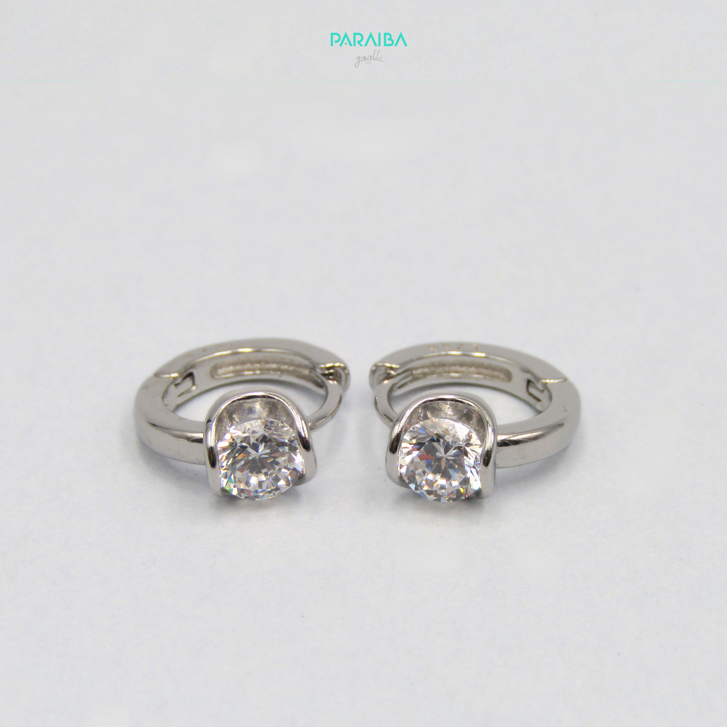Large light point snap earring