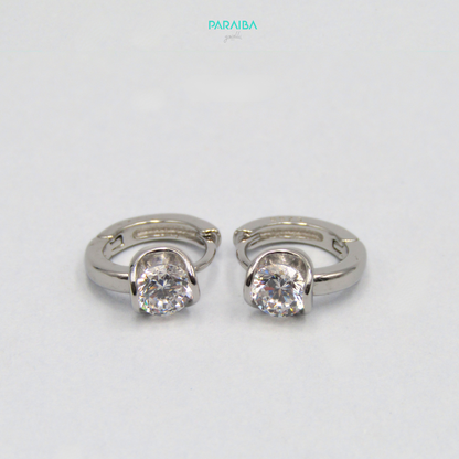 Large light point snap earring